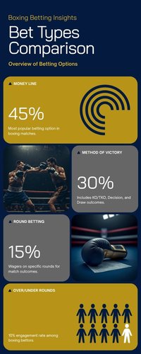 So sánh các loại kèo Money Line, Method of Victory, Tài Xỉu số hiệp và Round Betting trong cá cược quyền anh