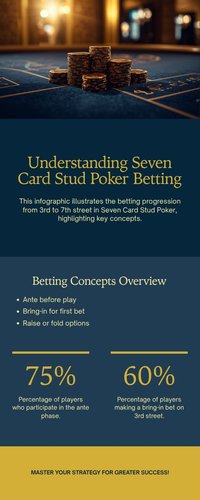 Sơ đồ năm vòng cược Third Street đến Seventh Street trong Poker 7 Lá Seven Card Stud